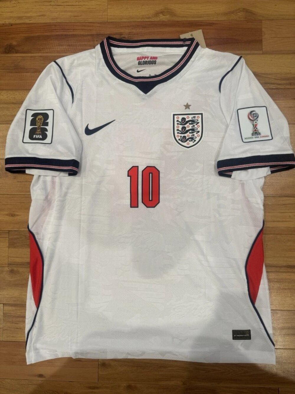 Adult Jude Bellingham White 2026 World Cup Soccer Jersey